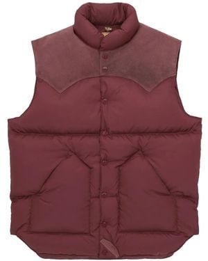 Fortela Xdownvestftl Rocky Mountain Featherbed X Suede Yoke Padded Jacket - Purple