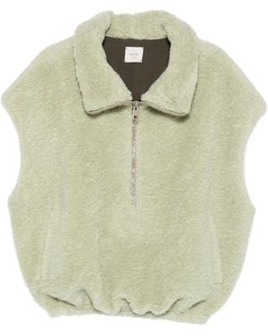 Alysi Sleeveless Half-Zip Gilet - Green
