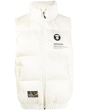 Aape By A Bathing Ape パデッドジレ - ホワイト