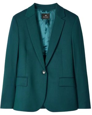Paul Smith Notched-Lapels Blazer - Green