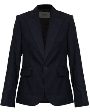 Zadig & Voltaire Vavy Crystal-Embellished Blazer - Blue