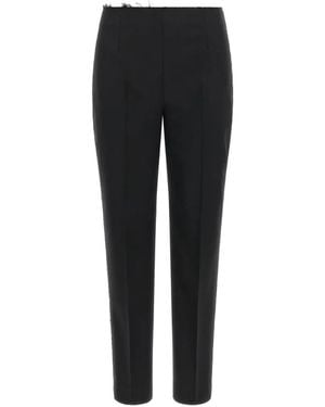 Gianluca Capannolo Pantalon Lea À Bords Francs - Noir