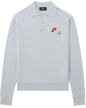 we11done Jersey con oso bordado - Gris