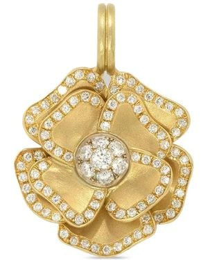 Irene Neuwirth Blossom Camelia Lucky Charm Diamond Pendant - Metallic