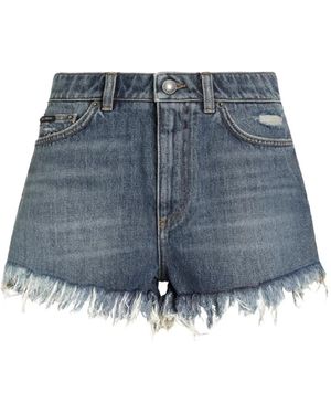 Dolce & Gabbana Pantalones Cortos Vaqueros - Azul