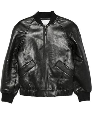 Frankie Shop Veste Bomber Alena À Fermeture Zippée - Black