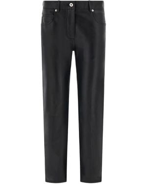 Ferragamo Pantaloni Con Cinque Tasche - Nero