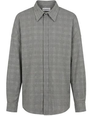 Situationist Chemise En Laine À Motif Tartan - Grey