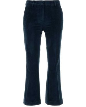 PT Torino Corduroy Flared Pants - Blue
