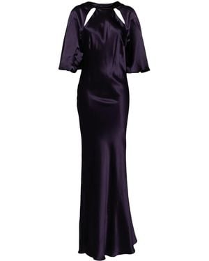 Michelle Mason Neckholder-Abendkleid - Blau
