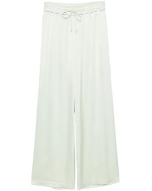 Alice + Olivia Drawstring-Fastening Palazzo Trousers - White