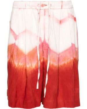 STORY mfg. Bridge Grapefruit Clamp-dye ショートパンツ - レッド