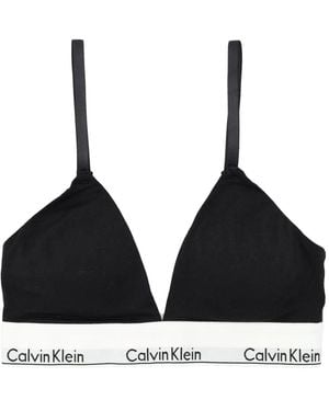 Calvin Klein Reggiseno Con Logo - Nero