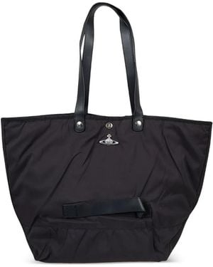 Vivienne Westwood Orb-Detail Tote Bag - Black