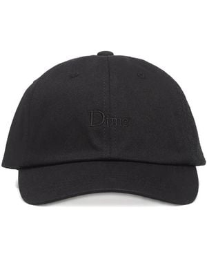 Dime Low Pro Logo-Embroidered Baseball Cap - Black