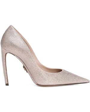 Dolce & Gabbana 105Mm Crystal-Embellished Pointed-Toe Court Shoes - Pink