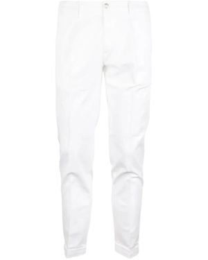 Re-hash Pressed-Crease Slim-Fit Pants - White