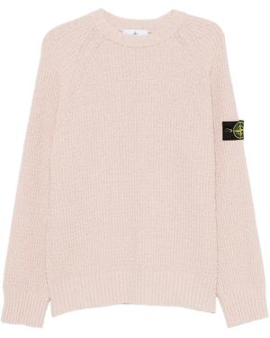 Stone Island Long-Sleeves Sweater - Pink