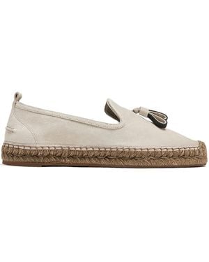 Brunello Cucinelli スエード エスパドリーユ - ナチュラル