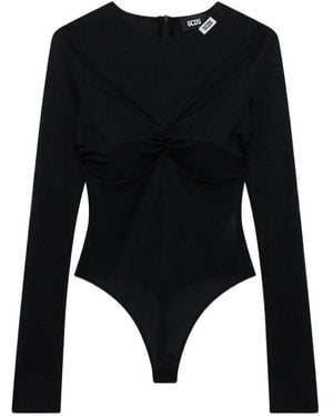 Gcds Long-Sleeved Bodysuit - Black