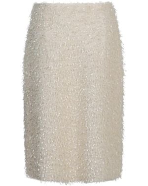 Vince Fringed Midi Skirt - White