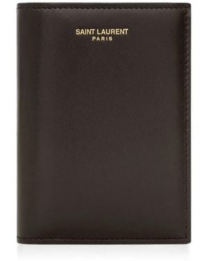 Saint Laurent Paris Credit Card Wallet - Black