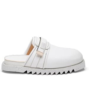 Suicoke Strap-detail mules - Blanco