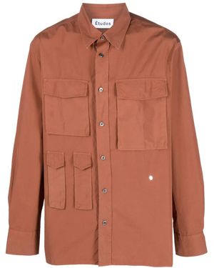 Etudes Studio Long-Sleeve Cotton Shirt - Brown