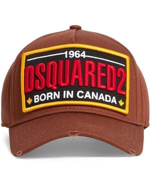 DSquared² Logo-Appliqué Baseball Cap - Red