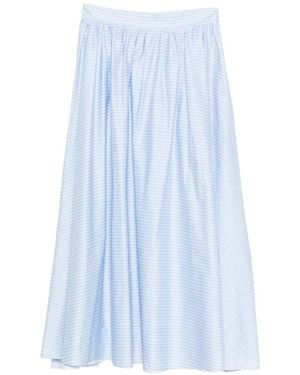 Manuel Ritz Striped Maxi Skirt - Blue