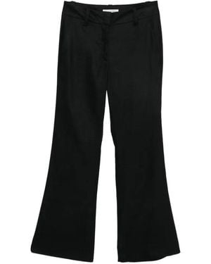 Marc O' Polo Belt-Loop Flared Pants - Black