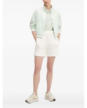 Guess Stripe-Detail Zip-Up Sweatshirt - Natural