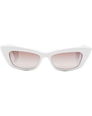 Aquazzura Cat-Eye Sunglasses - White
