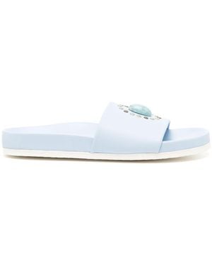 Madison Maison Athena Sky Open Toe Sandal - White