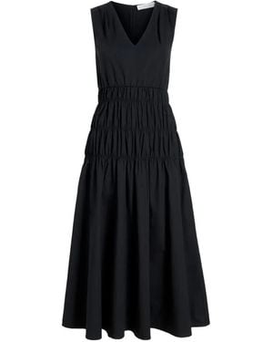 Proenza Schouler Jenna Tiered Midi Dress - Black