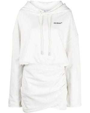 Off-White c/o Virgil Abloh For All Hoodie Minidress - White