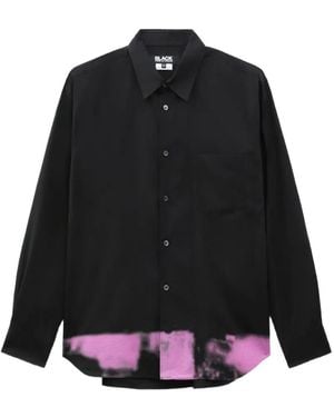COMME DES GARÇON BLACK Graphic-Print Chest-Pocket Shirt - Black