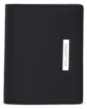 KARL LAGERFELD Logo-Print Wallet - Black