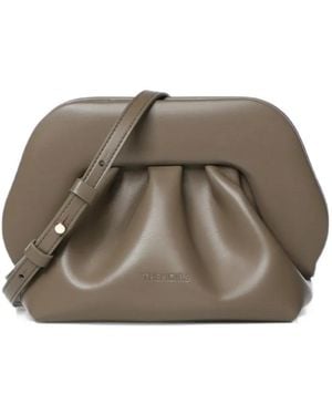 THEMOIRÈ Ruched Shoulder Bag - Brown