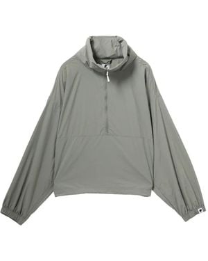 AAPE BY A BATHING AP Logo-Patch Jacket - Grey