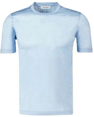 Gran Sasso Short-Sleeve Cotton T-Shirt - Blue