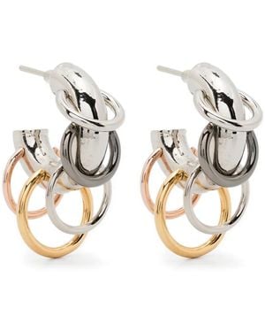 Panconesi Creolen Mit Ringdetail - Mettallic