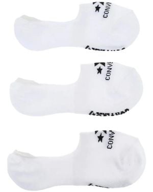 Converse Ultra-Low Logo-Print Socks (Set Of Three) - White