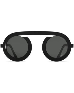 Blackfin Arc-R Round-Frame Sunglasses - Black