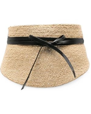 DEHANCHE Undone Corset Raffia Belt - Natural