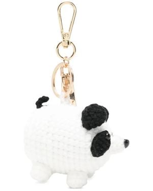La Milanesa Breloque Pour Sac En Crochet - White