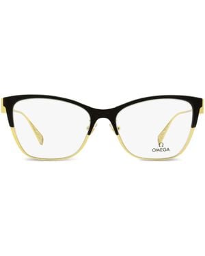 OMEGA EYEWEAR Occhiali A Farfalla - Nero