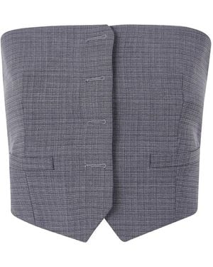 Alexander Wang Wool Cropped Top - Grey
