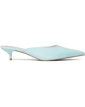 Twinset 40Mm Faux-Leather Mules - Blue