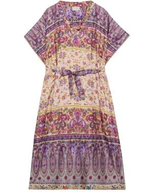 Pierre Louis Mascia Aloe Maxi Dress - Purple